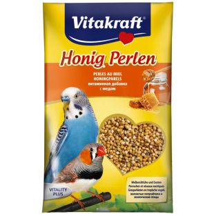 VITAKRAFT Honig Perlen Vitaminizuotos sėklos banguotoms papūgėlėms 20 g