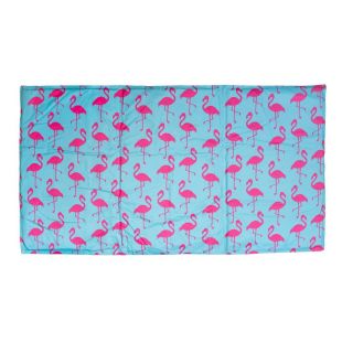 P.LOUNGE gyvūnų augintinių vėsinantis kilimėlis, su flamingais, mėlynas XL, 50x90 cm