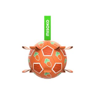 MISOKO šunų žaislas, pripučiamas futbolo kamuolys, 30 cm morka