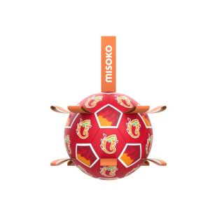 MISOKO šunų žaislas, pripučiamas futbolo kamuolys, 30 cm čili