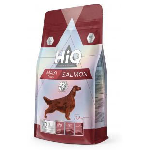 HIQ didelių veislių suaugusių šunų sausas pašaras su lašiša  2.8 kg