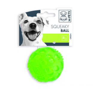 M-PETS Šunų kamuoliukas cypiantis, žalias, 6.3 cm