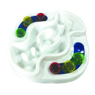 M-PETS Gyvūnų lėto valgymo dubenėlis, NOLENA interaktyvus, baltas