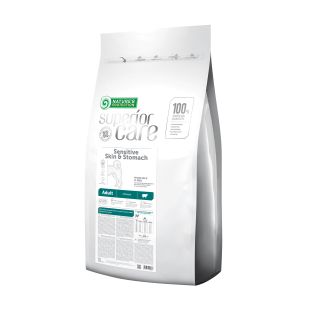 NATURE'S PROTECTION SUPERIOR CARE visų veislių suaugusių jautrią odą ir virškinimo sistemą turinčių šunų sausas pašaras su ėriena 10 kg