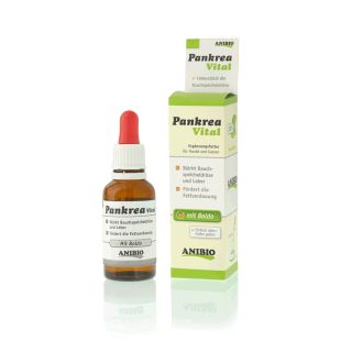 ANIBIO Pankrea šunų ir kačių pašaro papildas, kasos ir kepenų funkcijų palaikymui 30 ml
