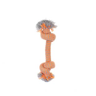 MISOKO&CO Šunų žaislas virvė su mazgais, oranžinis