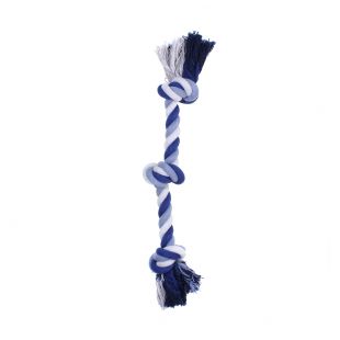 MISOKO&CO Šunų žaislas trumpa virvė su mazgu, mėlynas