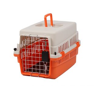 KANING Gyvūnų augintinių transportavimo boksas 50x34x32 cm, oranžinis