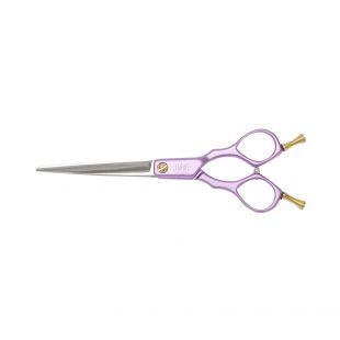 TAURO PRO LINE Žirklės kirpimui, dešiniarankiams 15cm, aliuminis, 440c nerūdijančio plieno, violetinės spalvos