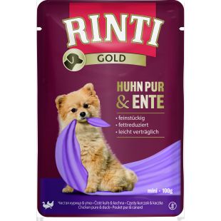 FINNERN MIAMOR Rinti gold suaugusių šunų konservuotas pašaras su vištiena ir antiena 100 g