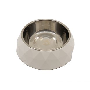 KIKA DIAMOND Gyvūnų dubenėlis baltas, L