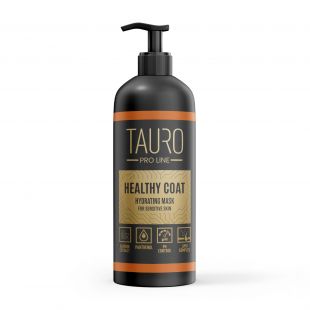 TAURO PRO LINE Healthy Coat, šunų ir kačių kailį drėkinanti kaukė 1 l