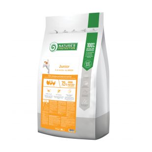 NATURE'S PROTECTION visų veislių jaunų šunų sausas pašaras su paukštiena 7.5 kg