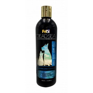 PETEX DEAD SEA Odor Neutralizing Shampoo GRAPE SEED & EUCALYPTUS  Šunų ir kačių šampūnas, šalinantis nemalonius kvapus, 400 ml