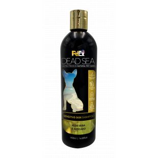 PETEX DEAD SEA Aloe & Avocado Shampoo Dry Coat Softening  Šunų ir kačių šampūnas, jautriai odai, 400 ml