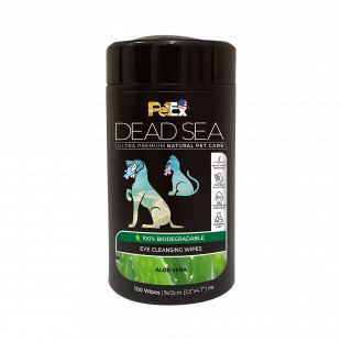 PETEX DEAD SEA Eye Cleansing Wipes ALOE-VERA Šunų ir kačių servetėlės akims, 100 vnt. 100 vnt.