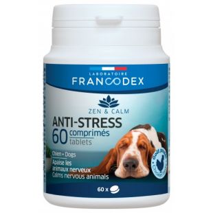 FRANCODEX Šunų pašaro papildas, padedantis kovoti su stresu 60 tab.
