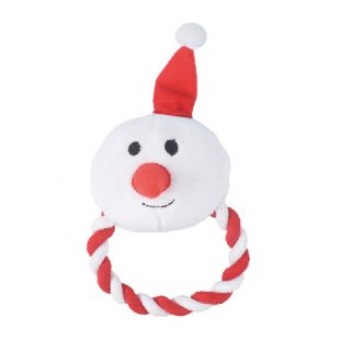 HIPPIE PET Kalėdinis šunų žaislas, pliušinis baltas, 19x9x4 cm