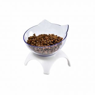HANU Kačių dubenėlis plastikinis, baltas, 400 ml