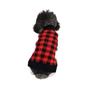 PAW COUTURE Kalėdinis gyvūnų megztinis juodas, XL