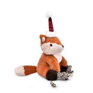 HIPPIE PET Kalėdinis šunų žaislas pliušinis, oranžinis, 16.5x22 cm