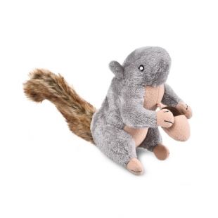 HIPPIE PET Kalėdinis šunų žaislas pliušinis, pilkas, 31x21.5 cm