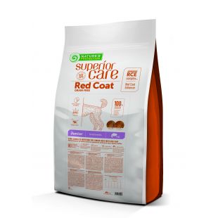 NATURE'S PROTECTION SUPERIOR CARE jaunų, mažų veislių raudonkailių šunų sausas begrūdis pašaras su lašiša  10 kg