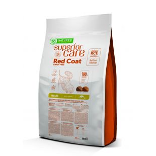 NATURE'S PROTECTION SUPERIOR CARE suaugusių, mažų veislių raudonkailių šunų sausas begrūdis pašaras su lašiša  10 kg