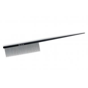 SCHUBERT Zen Aluminium šunų ir kačių kailio šukos su uodegėle Juodos, 18.3 cm