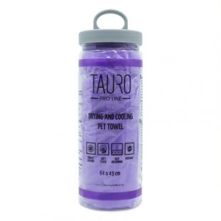 TAURO PRO LINE Vėsinantis ir drėgmę sugeriantis rankšluostis 64x43 cm, violetinis