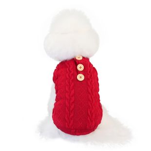 PAW COUTURE gyvūnų liemenė raudona, L