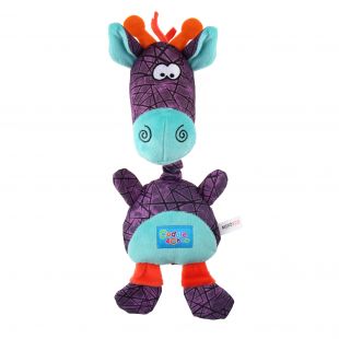 MISOKO&CO šunų žaislas ŽIRAFA, violetinis, pliušinis, 13,5x5,5x4 cm