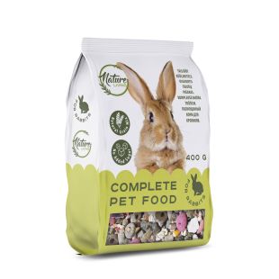 NATURE LIVING visavertis dekoratyvinių triušių pašaras 400 g