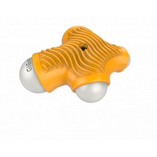 GIGWI Šunų žaislas-dozatorius, dantų priežiūrai ypač tvirtas, oranžinis