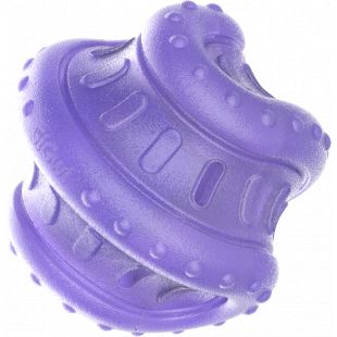 GIGWI Šunų žaislas-kamuoliukas spiralės formos, su garsu, violetinis