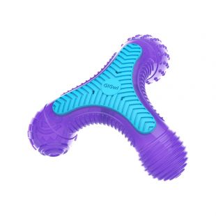 GIGWI Šunų žaislas-kaulas su 3 skirtingais garsais, violetinis