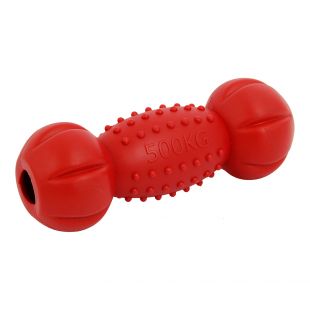 MR. STRONG Šunų plūduriuojantis žaislas guminis, raudonas, 22x8 cm