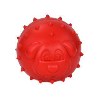 MR. STRONG Šunų plūduriuojantis žaislas guminis, raudonas, 7,5x7 cm