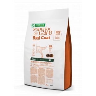 NATURE'S PROTECTION SUPERIOR CARE suaugusių, visų veislių raudonkailių šunų sausas begrūdis pašaras su ėriena 10 kg