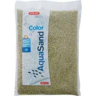 ZOLUX AQUASAND COLOR akvariumų žvyras žalsvas, 1 kg