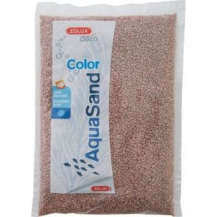 ZOLUX AQUASAND COLOR akvariumų žvyras rudas, 1 kg