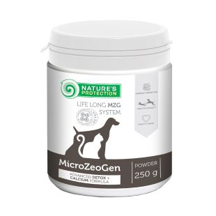 NATURE'S PROTECTION MicroZeoGen šunų ir kačių pašaro papildas su kalciu 250 g