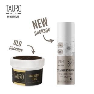 TAURO PRO LINE Pure Nature Stainless look 3in1 natūrali molio kaukė prieš ašarų dėmes 50 ml