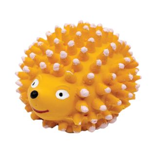 HIPPIE PET Šunų žaislas EŽYS, lateksinis, geltonas, 7 cm