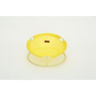 MISOKO Gyvūnų guolis, plieninis rėmas 45x45x22 cm, geltonas