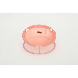 MISOKO Gyvūnų guolis, plieninis rėmas 45x45x22 cm, rožinis