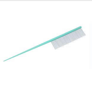 TAURO PRO LINE Ultra light linija šukos su aliumine rankenėle ir nerūdijančio plieno dantukais, su uodegėlė,  18.3 cm, mėtinės