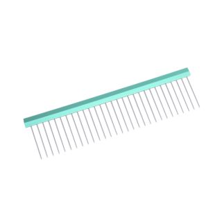 TAURO PRO LINE Ultra light linija šukos su aliumine rankenėle ir nerūdijančio plieno dantukais, 19 cm, mėtinės