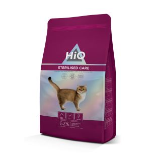 HIQ suaugusių kačių sausas pašaras po sterilizacijos su paukštiena 1.8 kg
