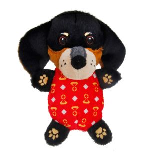 MISOKO LIMITED EDITION šunų žaislas TAKSAS pliušinis, su keičiamomis garsinėmis detalėmis, 19,5x16x5,5 cm